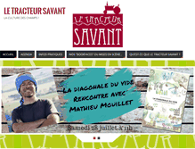 Tablet Screenshot of letracteursavant.com